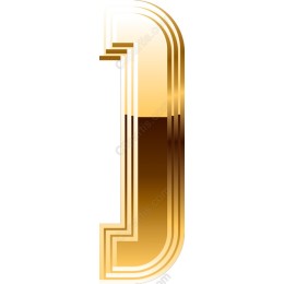 Elegant Gold Letter D