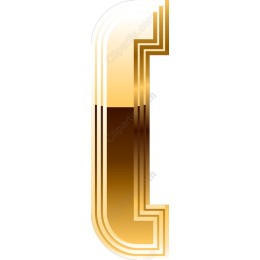 Gold Art Deco Frame