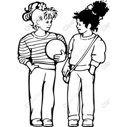 Two Girls Playing