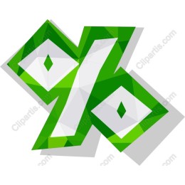 Vibrant Percent Sign