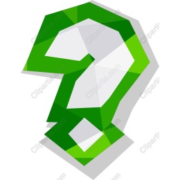 Green Geometric Question Mark