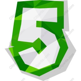 Vibrant Geometric Number 5