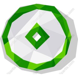 Vibrant Geometric Green