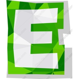Geometric Letter E