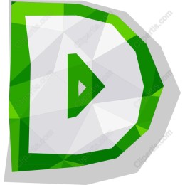 Geometric Letter D