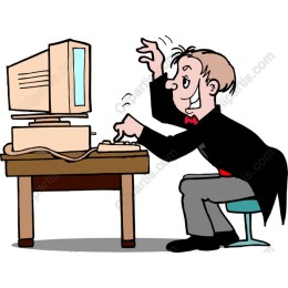 Quirky Retro Computer Cartoon