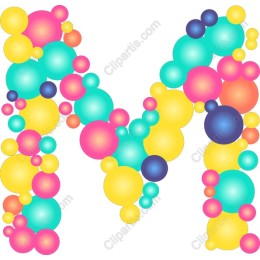 Bubble Letter M