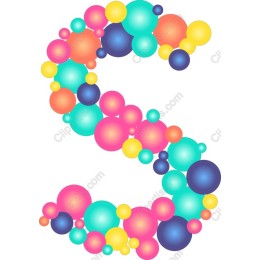 Colorful Bubble Letter