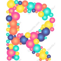 Colorful Letter R
