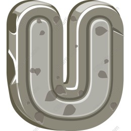 Rocky Letter U