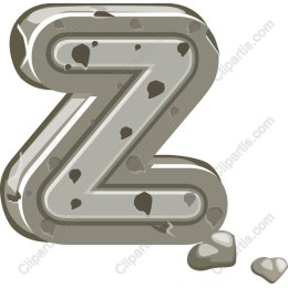 Grunge Textured Z
