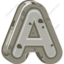Camouflage Letter A