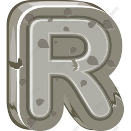Rugged Letter R