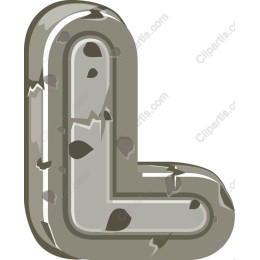 Rugged Camouflage Letter L