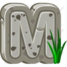 Stone Letter M
