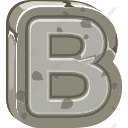 Rock Solid Letter B