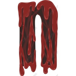 Dripping Blood Letter N