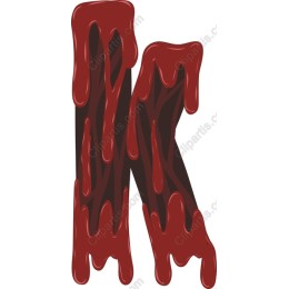 Dripping Blood Letter K