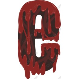 Dripping Blood Letter E