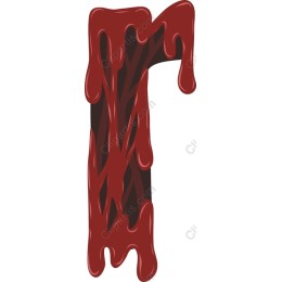 Blood-Dripping Letter T