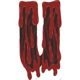 Unique Dripping Letter U