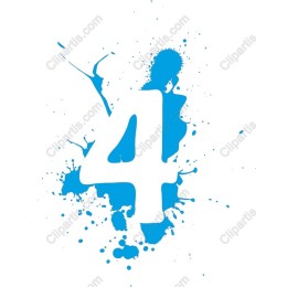 Blue Splash Number 4