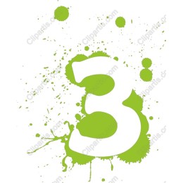 Vibrant Green Splash Number 3