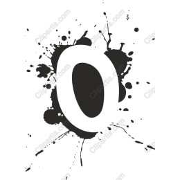 Bold Splash Letter O