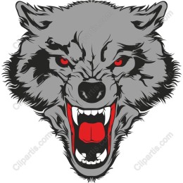 Ferocious Wolf Head