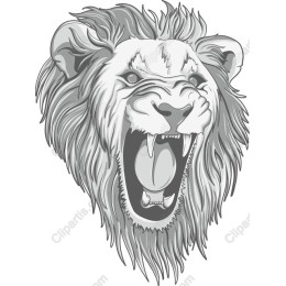 Fierce Roaring Lion