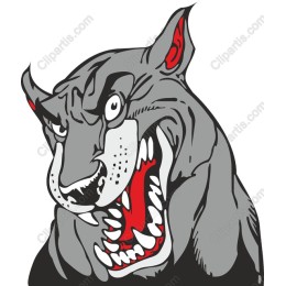 Fierce Wolf Head