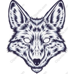 Stylized Wolf Head