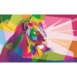 Colorful Lion
