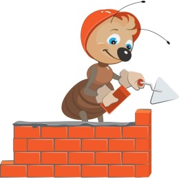 Hardworking Ant Construction Worker