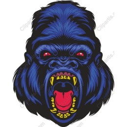 Fierce Gorilla Face