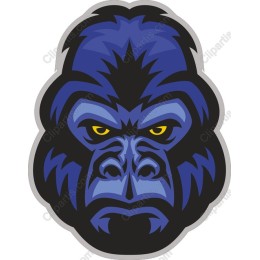 Fierce Blue Gorilla