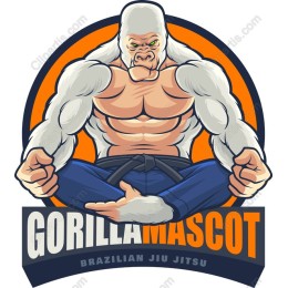 Gorilla Mascot - Brazilian Jiu-Jitsu Graphic