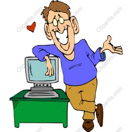 Cheerful Computer Enthusiast