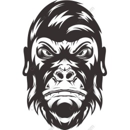 Fierce Gorilla Face