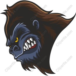 Fierce Gorilla Head