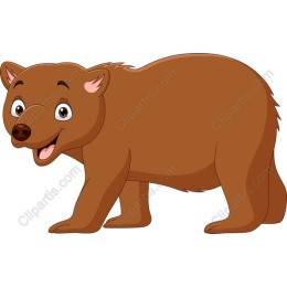 Cheerful Cartoon Bear