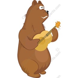 Bear Playing Guitar