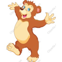 Cheerful Cartoon Bear