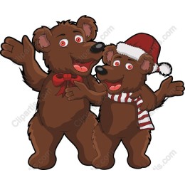 Festive Bear Duo