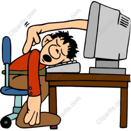 Exhausted Office Worker