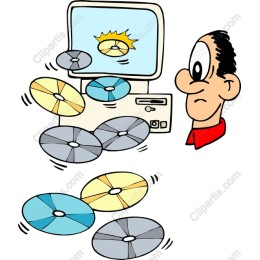 Whimsical Retro Computer CD