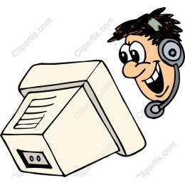 Cheerful Computer Character