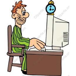 Lazy Home Office Worker