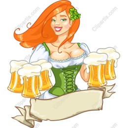 Cheerful Barmaid Beer
