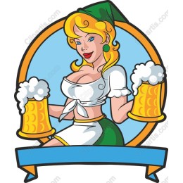 Cheerful Barmaid Beer